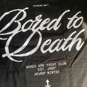 BAYC Bored Ape Yacht Club Bored Script tee